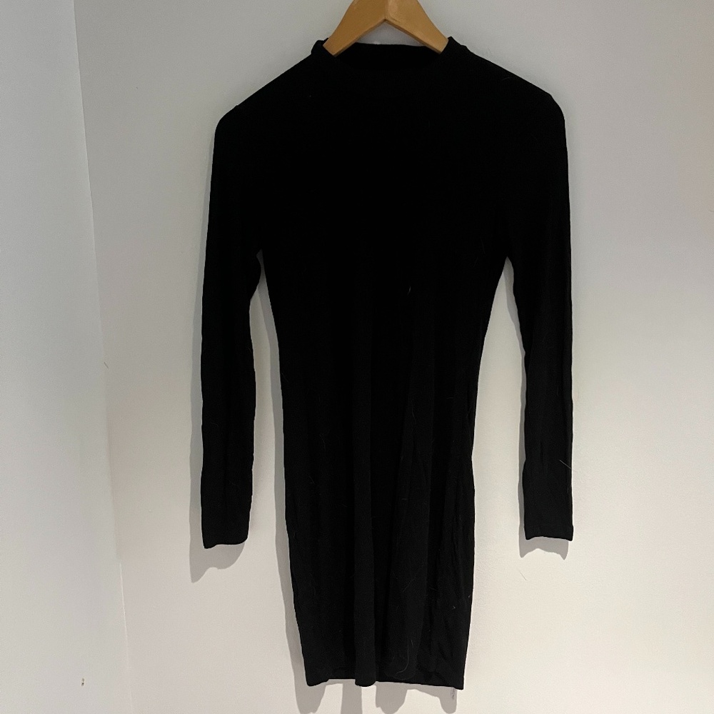 Black shift dress